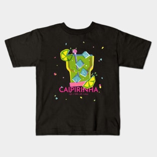 Caipirinha Life Is Better With Cachaca Design Kids T-Shirt